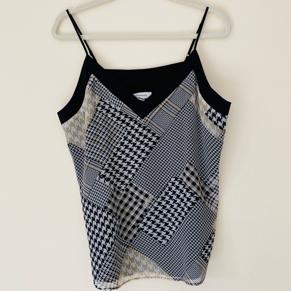 New Calvin Klein Patchwork Print Camisole top - Picture 5 of 10